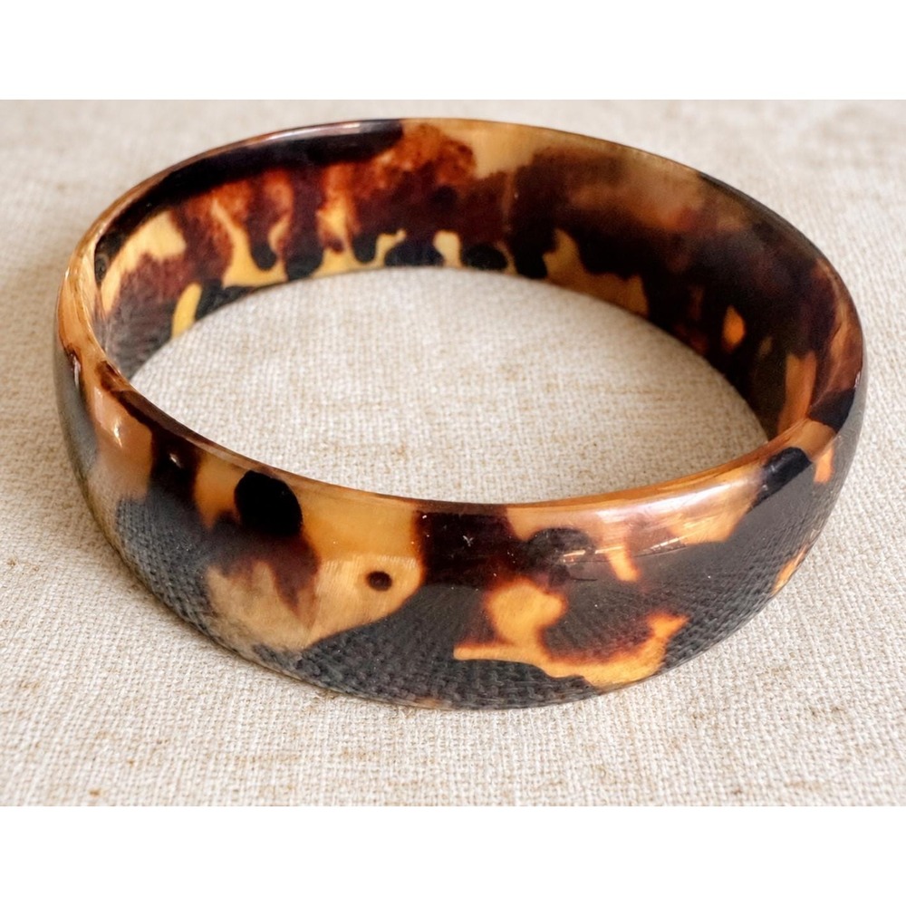 Antique Victorian Faux Tortoise Shell Bangle